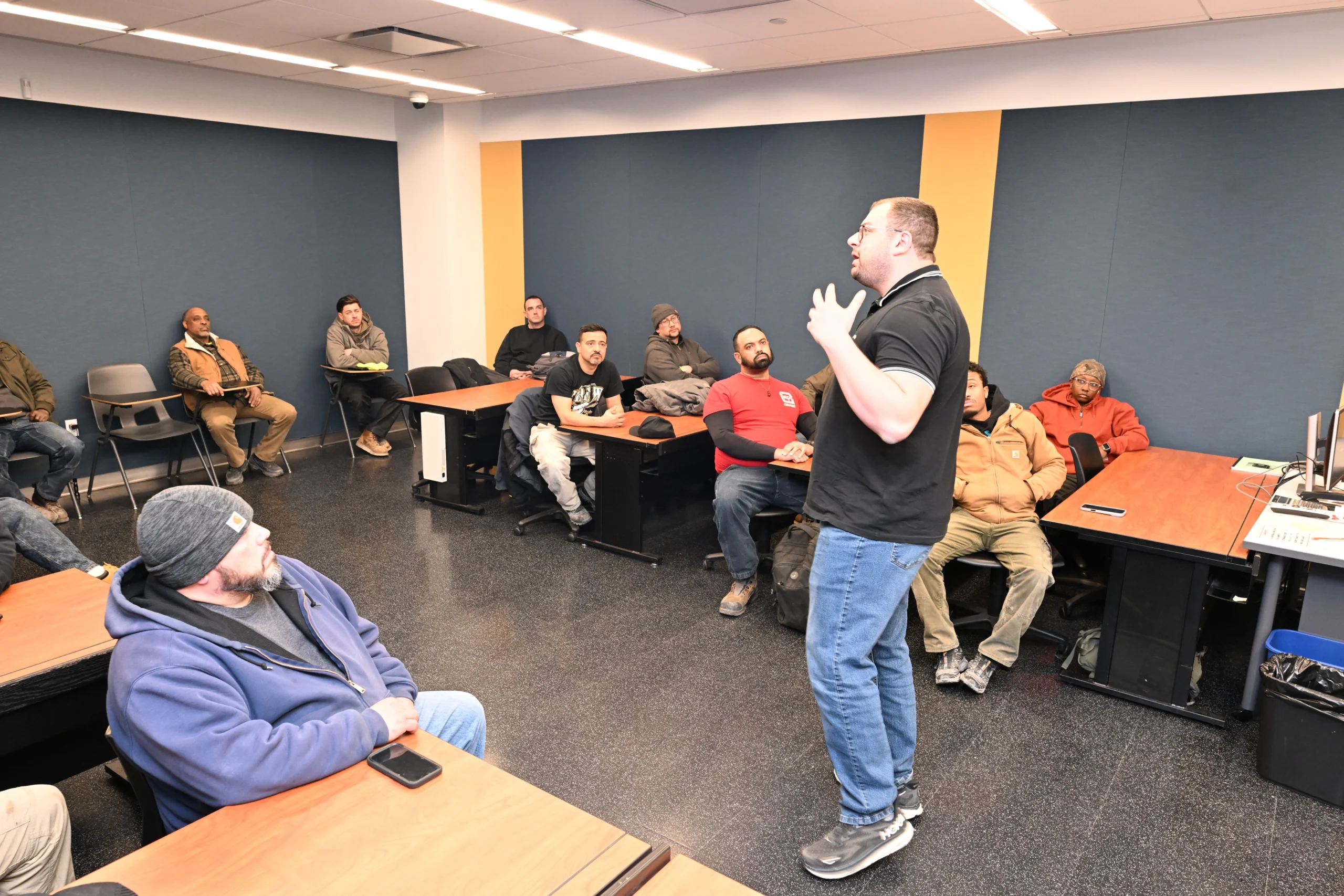 Teaching signal controls at the Local 3 Union Transit School