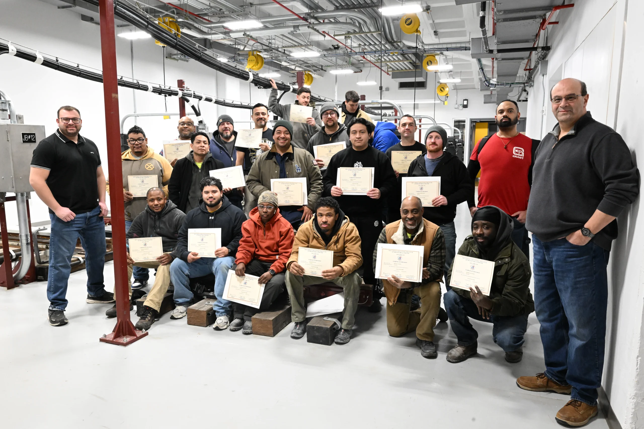 Local 3 Union Transit School class group